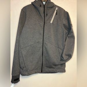 Men's Bench Windbreaker Fall or Spring Jacket with Hood